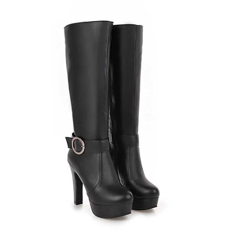 Riding Boot Short - Сапоги до колена Женская мода Осень