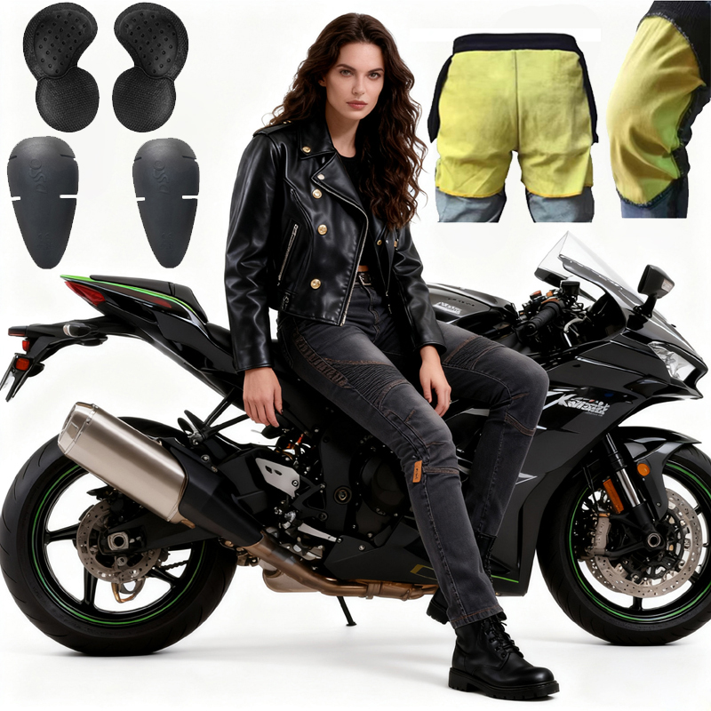 Motorcycle Gear Women Pants - Женские арамидные мотоциклетные брюки, внедорожные брюки,