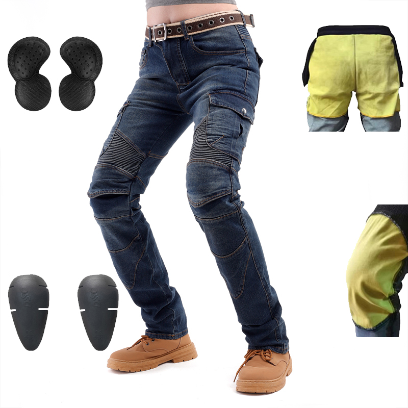 Motorcycle Gear Women Pants - Кевларовые мотоциклетные джинсы, женские брюки для