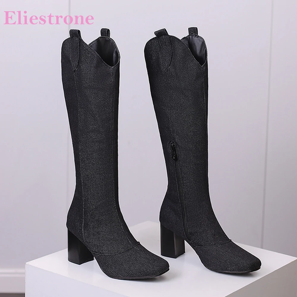 Riding Boot Short - Новые зимние черные, синие женские сапоги
