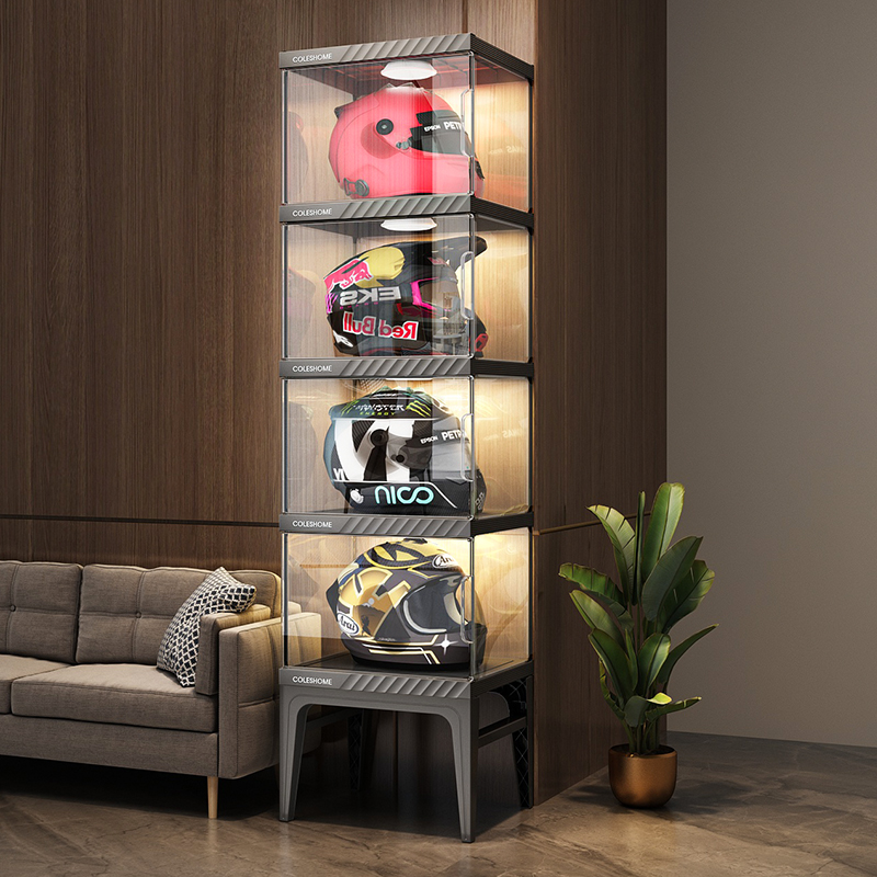 Motorcycle Gear Display Rack - Шкаф для хранения мотоциклетного шлема, стильная
