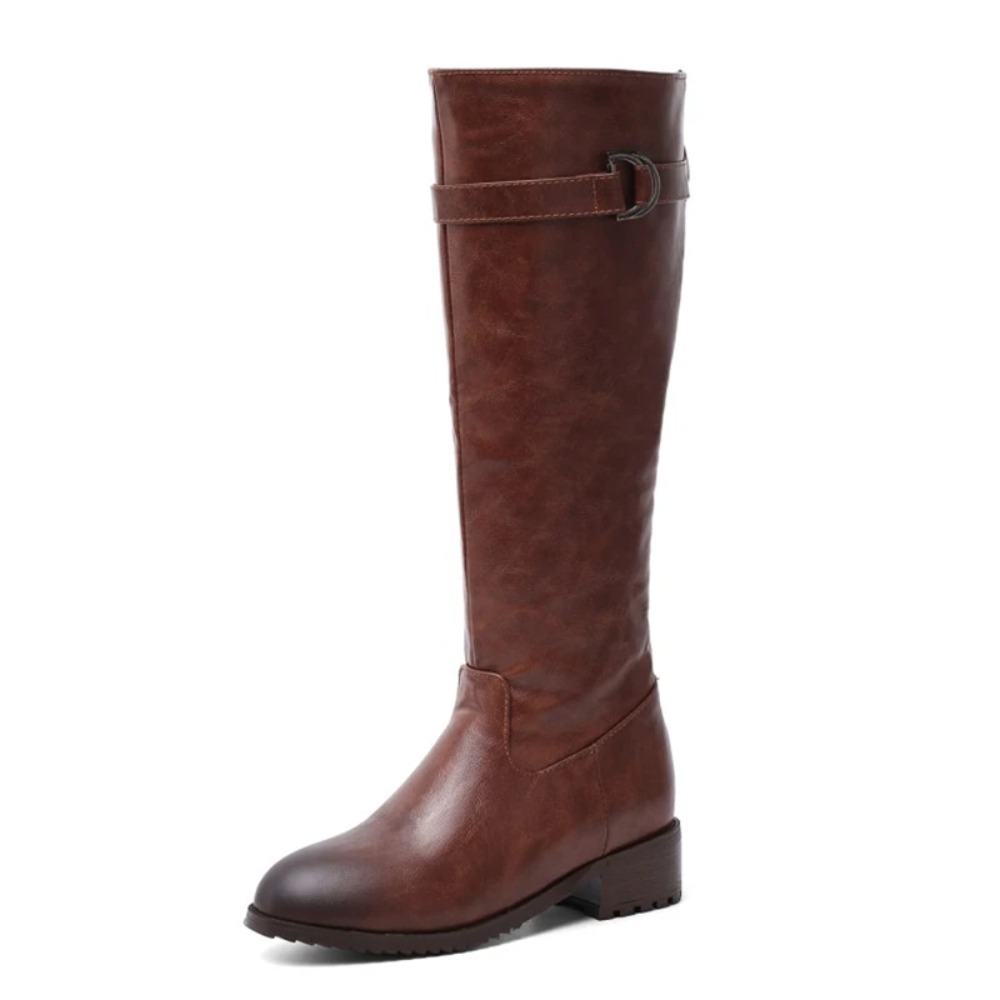 Riding Boot Short - Женские сапоги до колена с квадратным