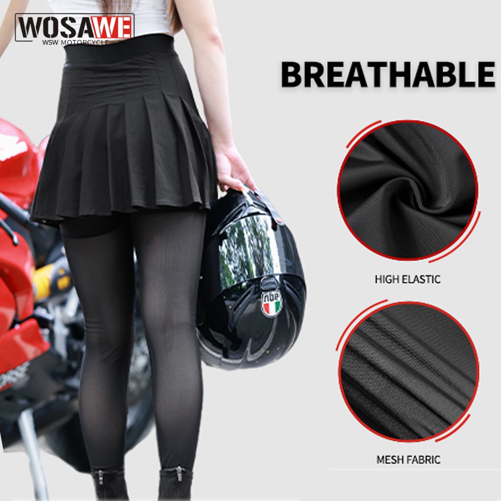 Motorcycle Gear For Summer - Женские мотоциклетные брюки-юбка WOSAWE, летние дышащие