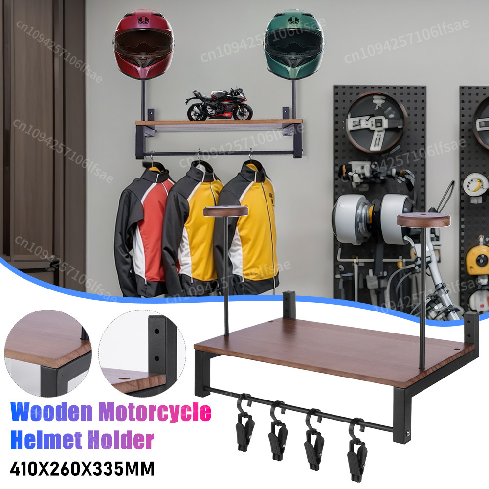 Деревянная витрина для аксессу – обзор и цена Motorcycle Gear Display Rack