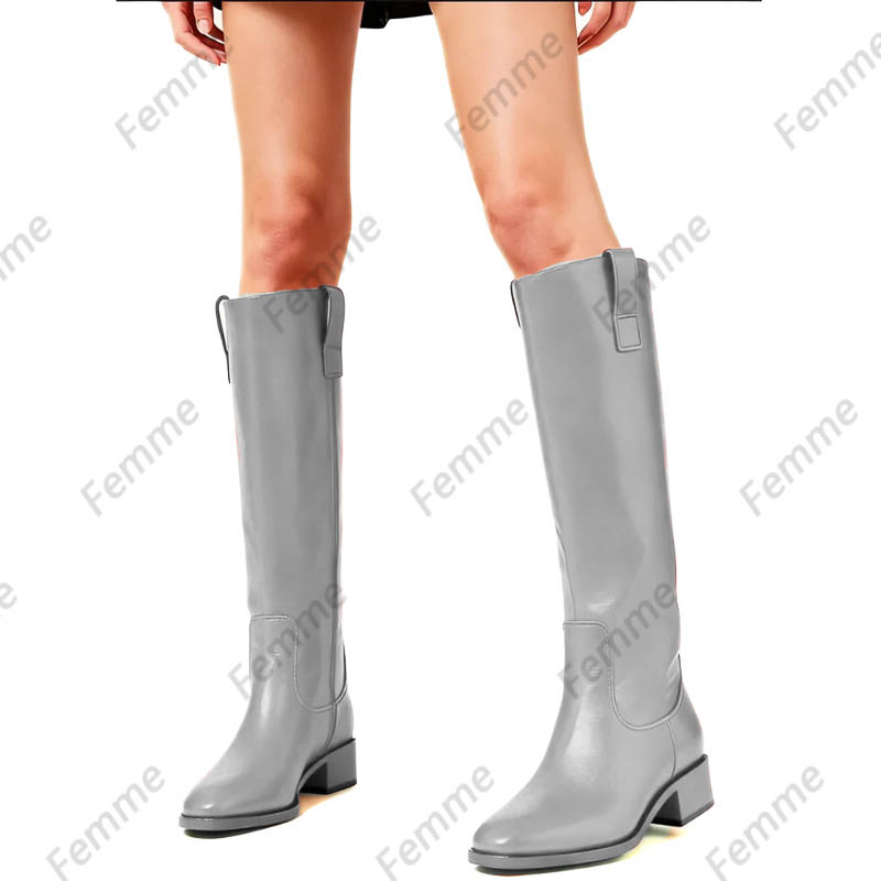 Фиолетовые кожаные сапоги Femm – обзор и цена Riding Boot Short
