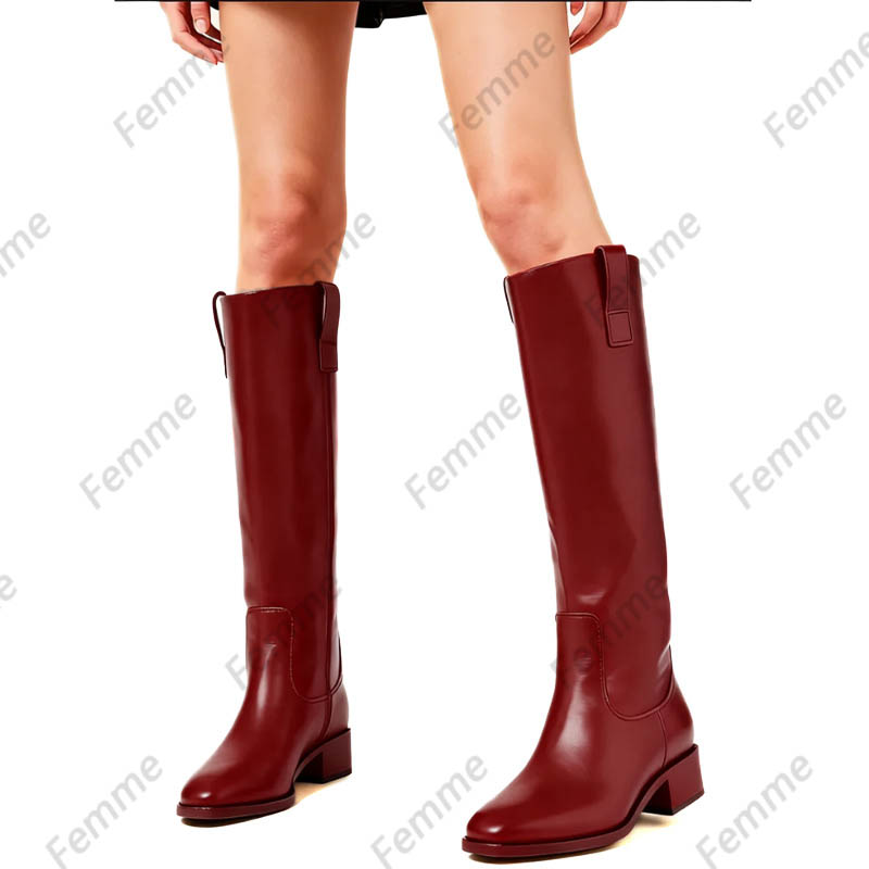 Фиолетовые кожаные сапоги Femm – обзор и цена Riding Boot Short