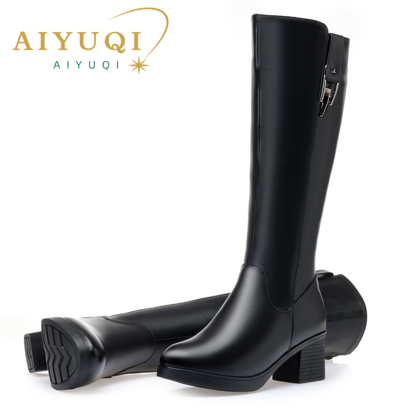 AIYUQI зимние женские высокие  – обзор и цена Riding Boot Short
