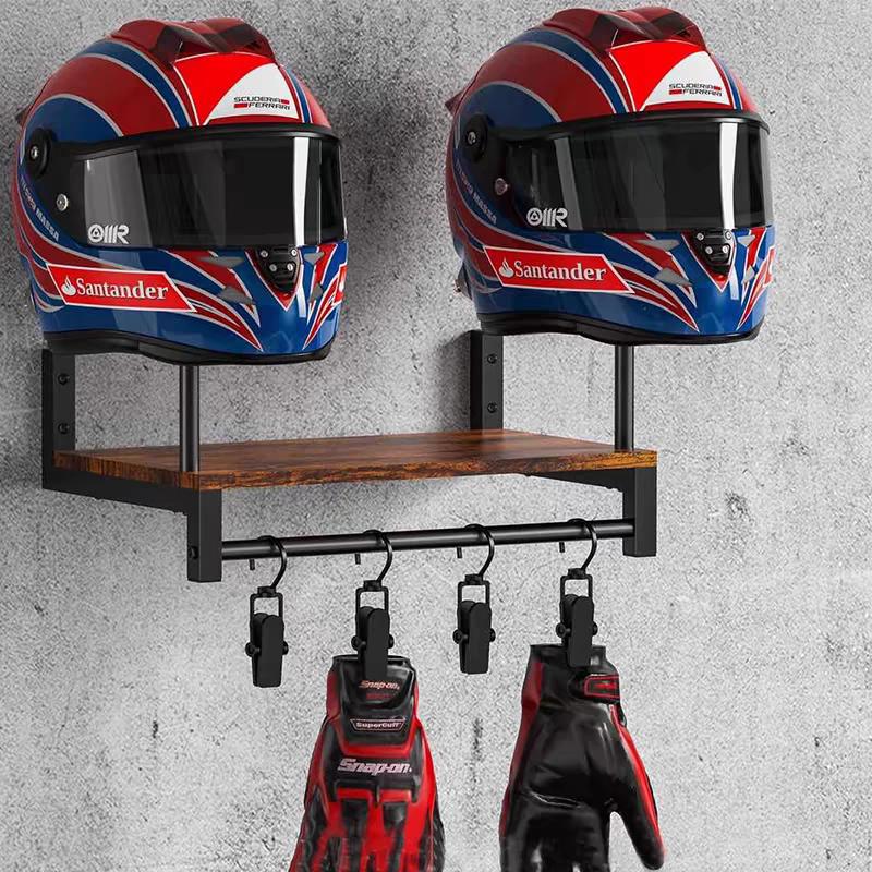 Настенный деревянный держатель – обзор и цена Motorcycle Gear Display Rack